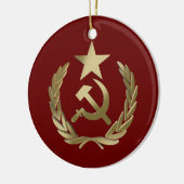 ハンマーと鎌 セラミックオーナメント (左)