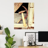 ハンマーと鎌 – 共産主義シンボル ポスター (ホームオフィス)