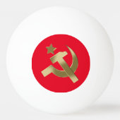 ハンマーと鎌 卓球ボール (正面)