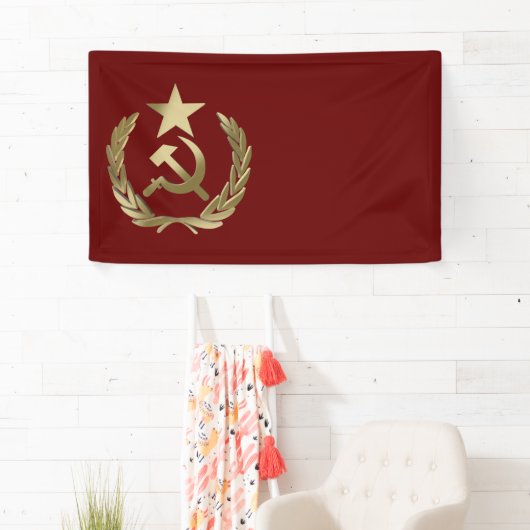 ハンマーと鎌 横断幕 (インサイチュ)