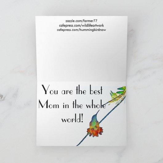 ハンマーのお母さんの日カード カード (内部)