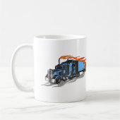 ハンマーのトラック運転手 コーヒーマグカップ (左)