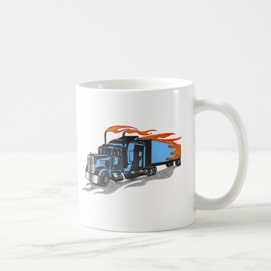 ハンマーのトラック運転手 コーヒーマグカップ (右)