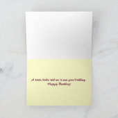 ハンマーのバースデー・カード カード (内部)