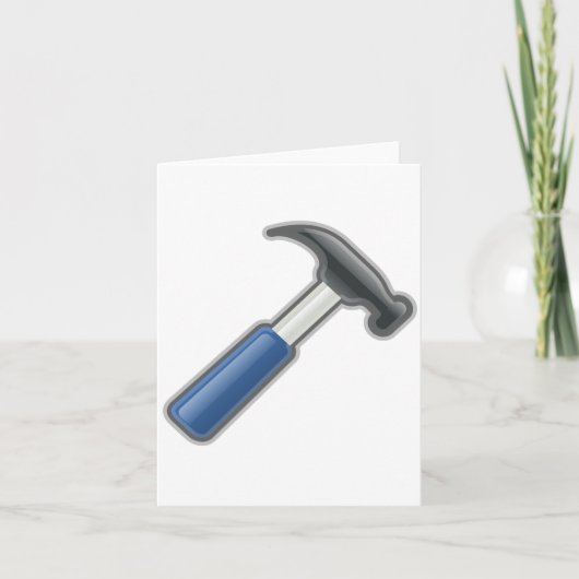 ハンマーのメッセージカード カード (正面)