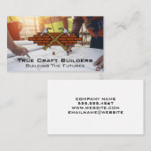 ハンマーのレンガ壁 | エンジニア 名刺 (正面/裏面)