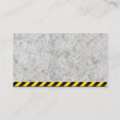 ハンマーのロゴ |コンクリート |注意 名刺 (裏面)