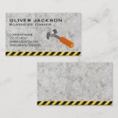 ハンマーのロゴ |コンクリート |注意 名刺 (正面/裏面)