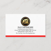 ハンマーのワイヤーメッシュ建物 名刺 (裏面)