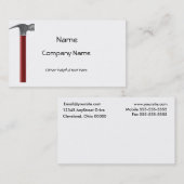 ハンマーの名刺 名刺 (正面/裏面)