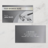 ハンマーの建築の金属の質の名刺 名刺 (正面/裏面)