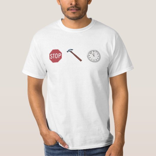 ハンマーの時間をストップ Tシャツ (正面)