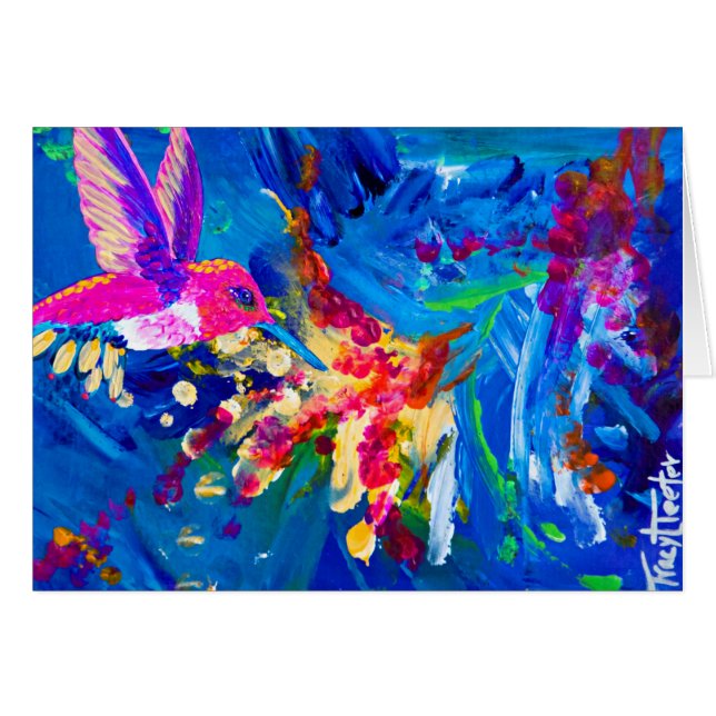 ハンマーの爆発のハチドリ (正面横)