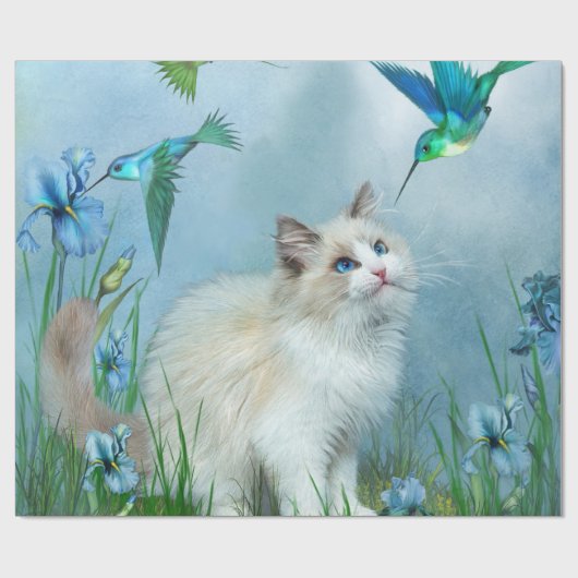 ハンマーの芸術のギフト用包装紙が付いているRagdollの子猫 ラッピングペーパー (フラット)