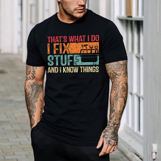 ハンマーのTシャツ、Handyman Shirt、私は物を修正 Tシャツ