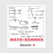 ハンマーよりも厄介な数学素晴らしの方程式 シール (シート)
