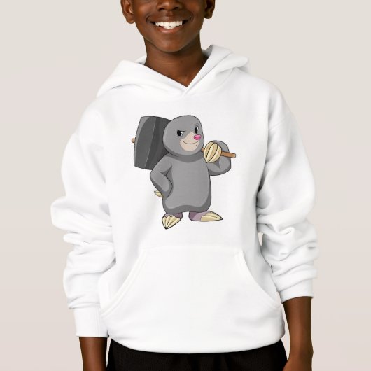 ハンマーを使ったモグラ (正面)