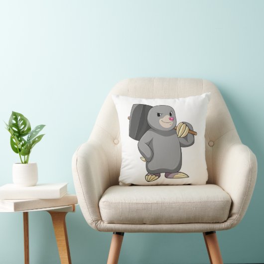 ハンマーを使ったモグラ クッション (椅子)