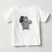 ハンマーを使ったモグラ ベビーTシャツ (正面)
