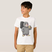 ハンマーを使ったモグラ Tシャツ (正面フル)