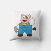 ハンマーを使った牛 クッション (裏面)