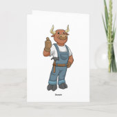 ハンマーを持った便利屋としてのブル カード (裏面)