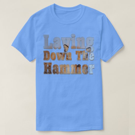 ハンマーを置く Tシャツ (デザイン正面)