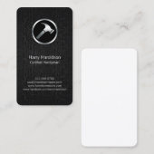 ハンマーアイコン黒グランジ便利屋ビジネスカード 名刺 (正面/裏面)