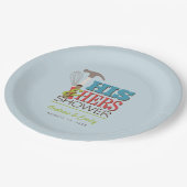 ハンマーウィスクハンディカップルのシャワー ペーパープレート (アングル)