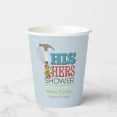 ハンマーウィスクハンディカップルのシャワー 紙コップ (裏面)