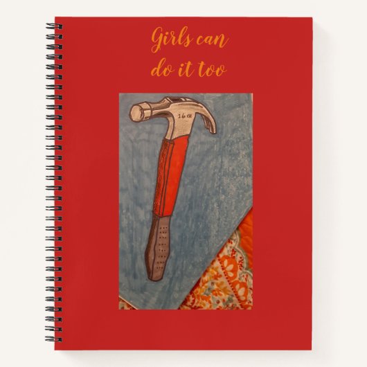 ハンマーガールパワースパイラルノート ノートブック (正面)