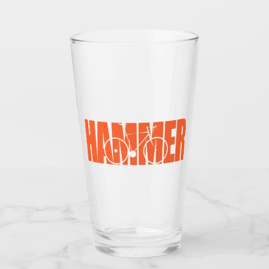 ハンマーサイクリング タンブラーグラス (正面)