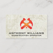 ハンマーズ&ハウスルーフ |背グランジ景 名刺 (正面)