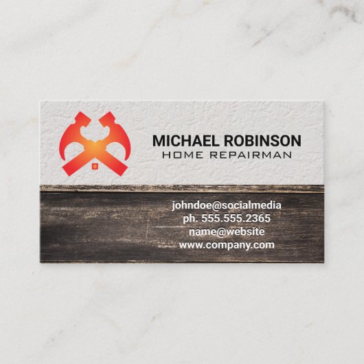 ハンマーズ&ホーム |ウォールウッド 名刺 (正面)