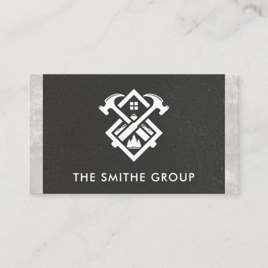 ハンマーズ&ホーム | 建築ロゴ 名刺 (正面)
