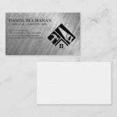 ハンマーソーツール | ホームリノベーションロゴ | メタル 名刺 (正面/裏面)