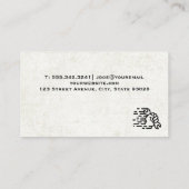 ハンマーソー |背グランジ景 名刺 (裏面)