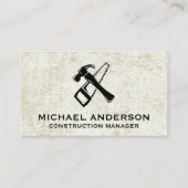 ハンマーソー |背グランジ景 名刺 (正面)