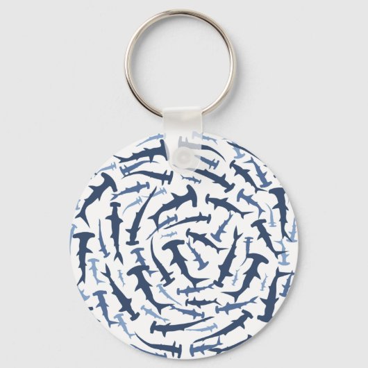 ハンマーハイハンマーヘッドシャークスキューバダイビング キーホルダー (正面)