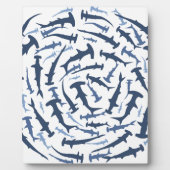 ハンマーハイハンマーヘッドシャークスキューバダイビング フォトプラーク (正面)