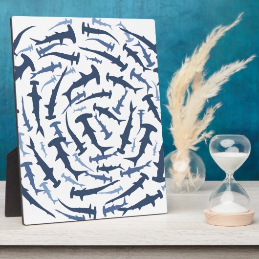 ハンマーハイハンマーヘッドシャークスキューバダイビング フォトプラーク (側面)