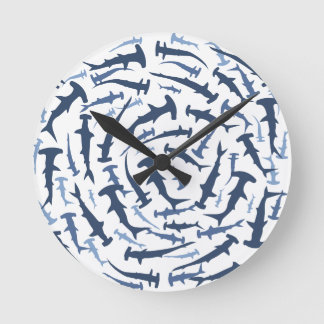 ハンマーハイハンマーヘッドシャークスキューバダイビング ラウンド壁時計