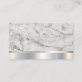 ハンマーハウスロゴ |大理石メタル 名刺 (裏面)