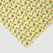 ハンマーバイスとプライヤーを備えたピクセルアートツールパターン 薄葉紙 (詳細)