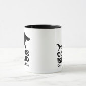 ハンマーヘッドシャーク愛好家のためのココス島ダイビング マグカップ (中央)