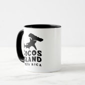 ハンマーヘッドシャーク愛好家のためのココス島ダイビング マグカップ (正面左)