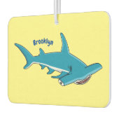 ハンマーヘッドシャーク漫画イラストレーション カーエアーフレッシュナー (左)