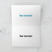 ハンマーヘッドシャーク漫画イラストレーション カード (内部)