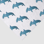 ハンマーヘッドシャーク漫画イラストレーション 薄葉紙 (詳細)