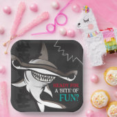 ハンマーヘッドシャーク誕生日パーティー ペーパープレート (パーティー)